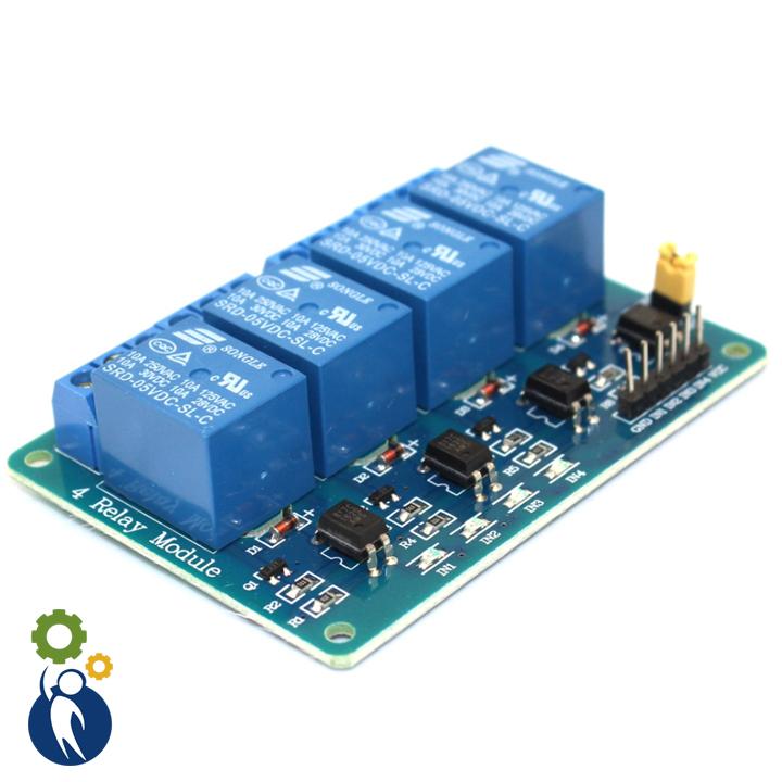 Module 4 Relay 5V, tín hiệu vào điều khiển DC5V