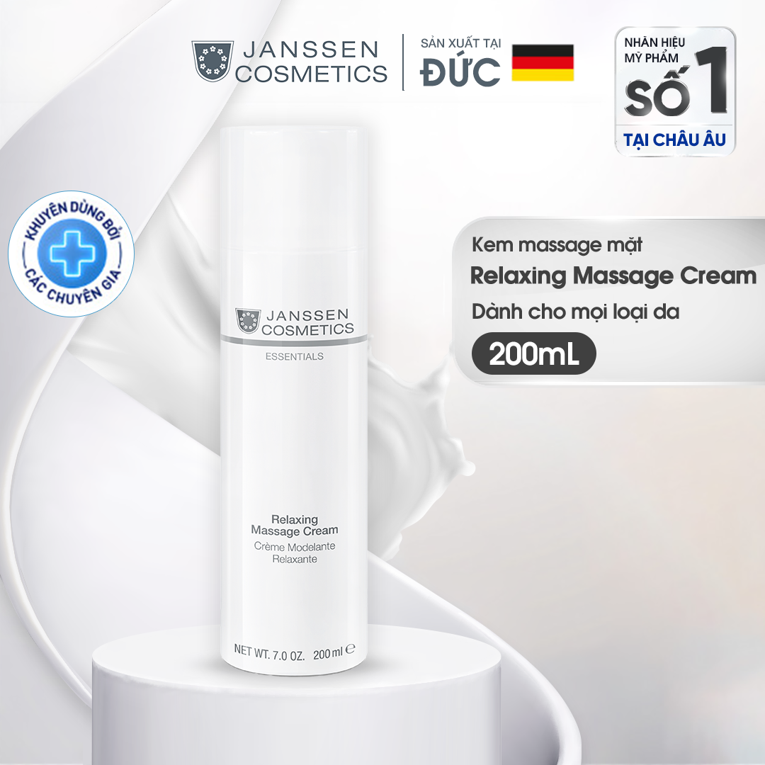 Kem massage mặt Janssen Cosmetics Relaxing Massage Cream 200ml