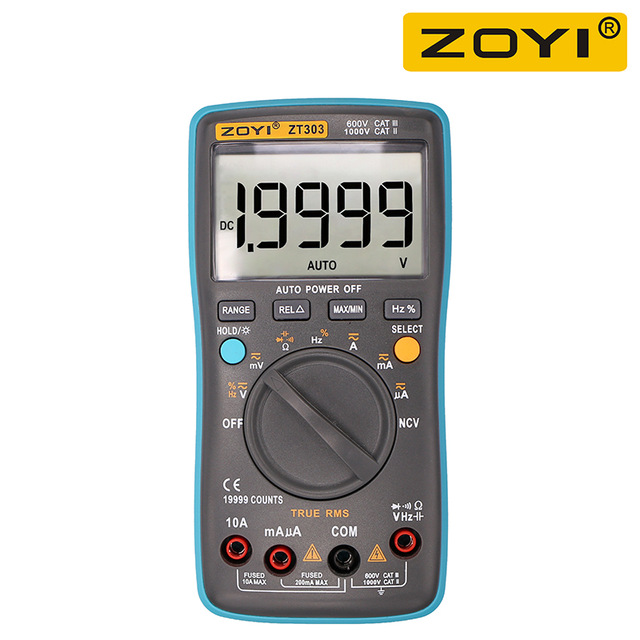 Đồng hồ đo điện vạn năng kỹ thuật số đo AC DC, nhiệt độ Đồng hồ chuyên dụng cho thợ sửa chữa  8000 số đếm và có đèn nền