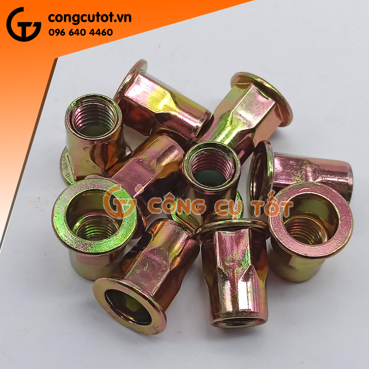 10 con ốc tán rút, ecu tán , ecu rút nửa lục giác M5, M6, M8, M10