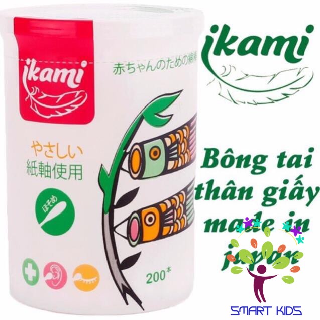 Tăm bông thân giấy Ikami H200c