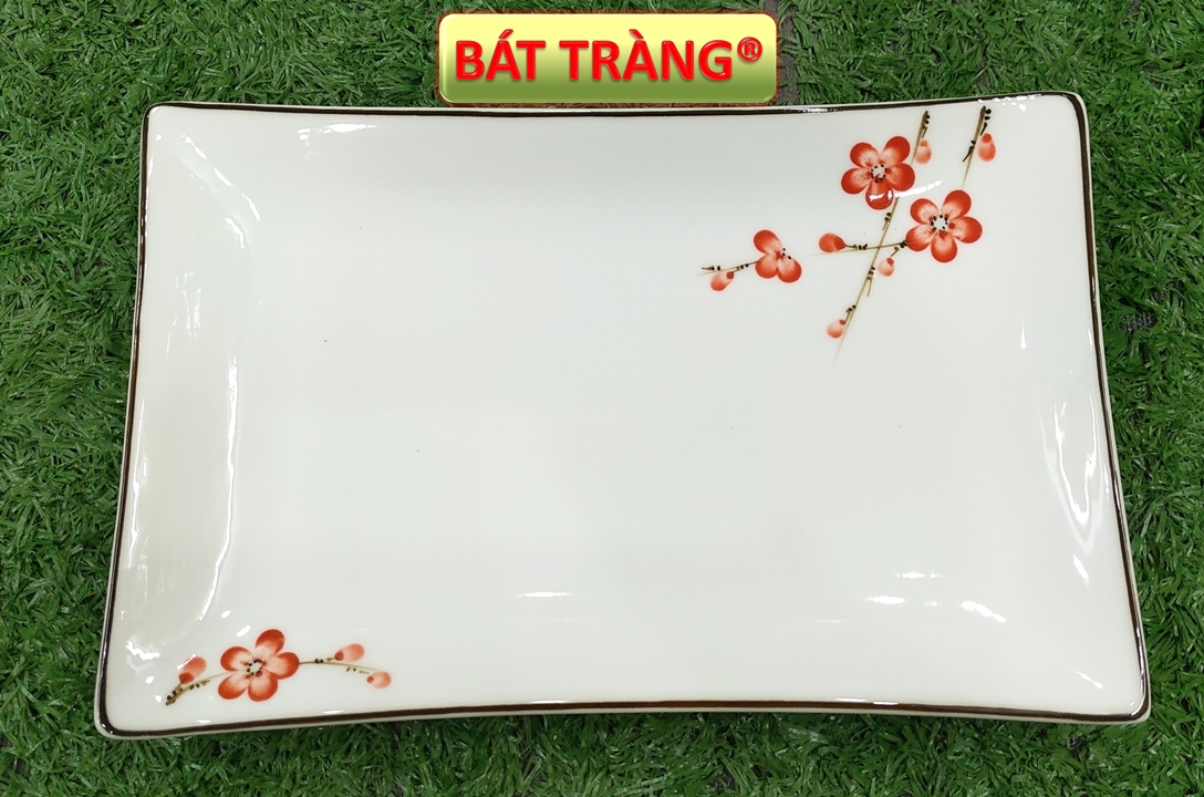 Đĩa ăn bát tràng đẹp đĩa sứ dĩa sứ trắng đẹp chất lượng tốt