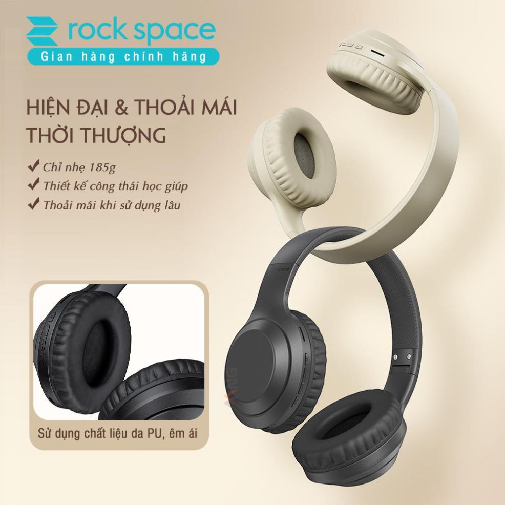 Tai Nghe Headphone Bluetooth Rockspace O2 Gaming có mic pin nghe liên tục 15h hàng chính hãng Bảo Hành 12 Tháng