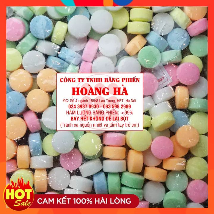 Băng phiến hôi xua đuổi ruồi vàng - hàm lượng nguyên chất 99%, nhiều màu, mùi nồng, hắc - bay hơi hết 100% không để lại bột.