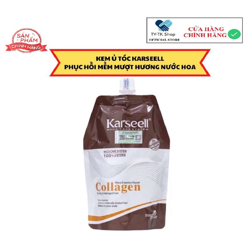 Kem Ủ, Dầu Hấp Tóc KARSEELL Collagen Phục Hồi Tóc Chuẩn Salon Tại Nhà  - Mẫu mới