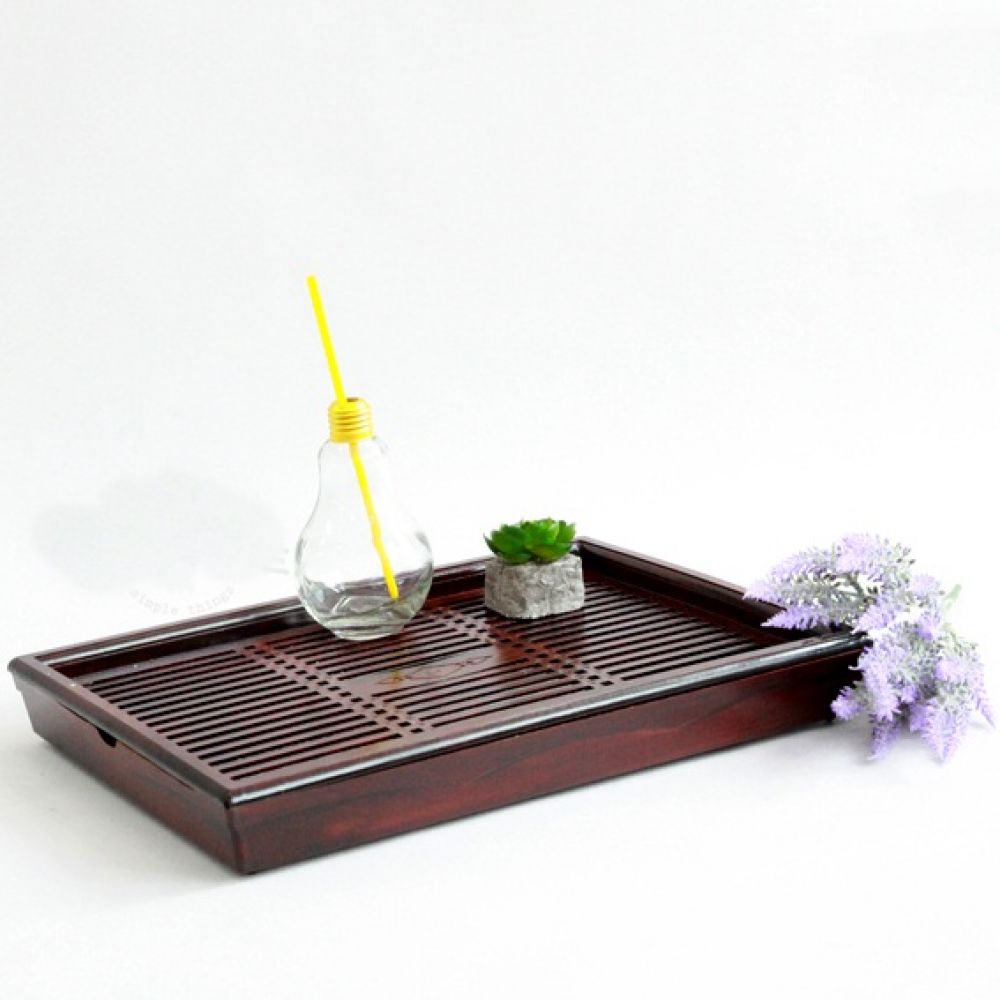 [HCM]Khay Đựng Ly Trà Nhật Có Chân Đế  Kiểu Dáng Sang Trọng. Kích Thước 35x23x6.