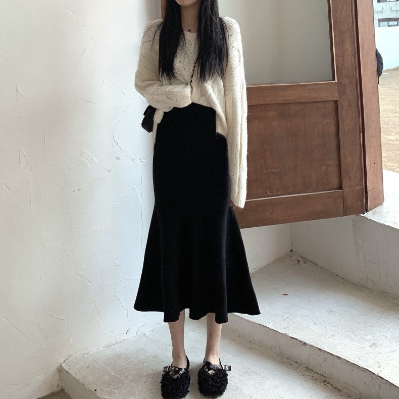Chân váy LEN đuôi cá ôm body quyến rũ