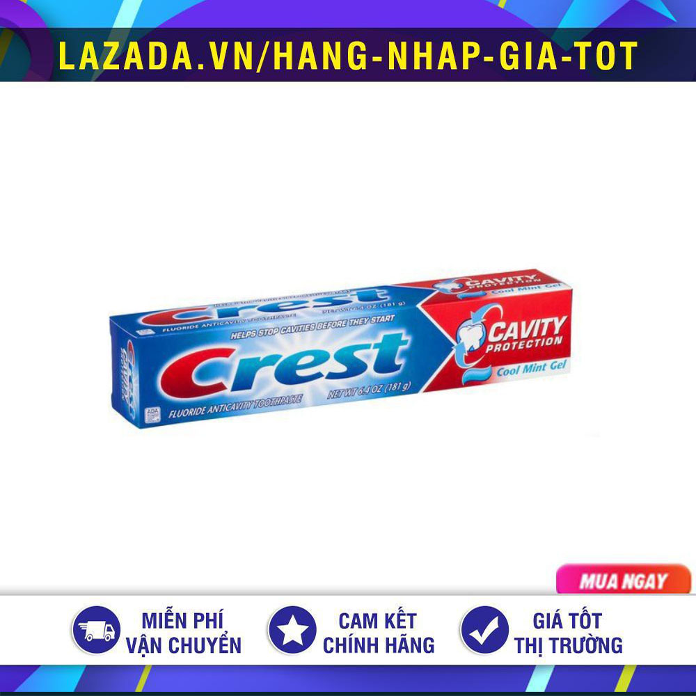 Kem đánh răng ngừa sâu răng crest cavity protection 181g