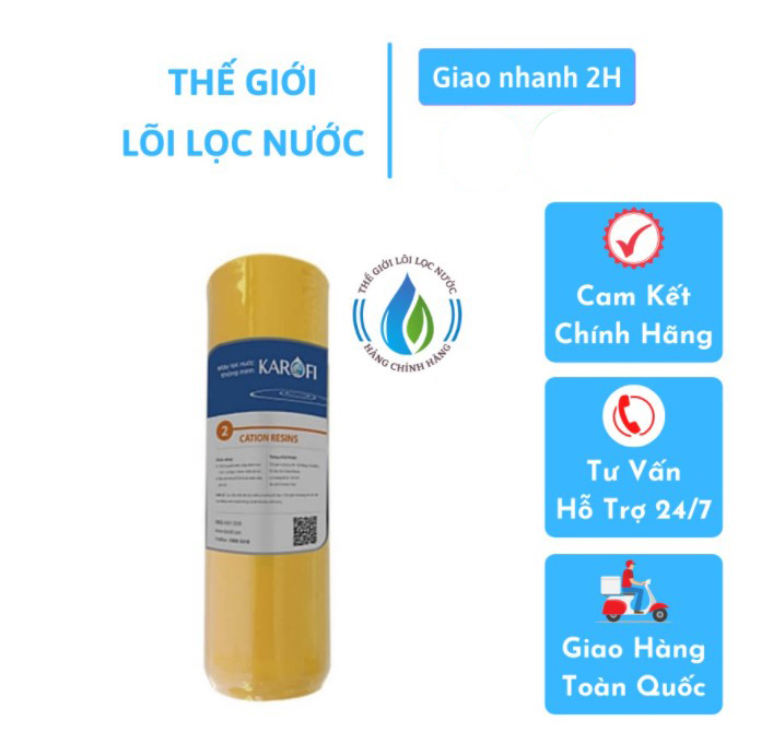Lõi lọc nước Cation Karofi chuyên dụng loại bỏ đá vôi hiệu quả