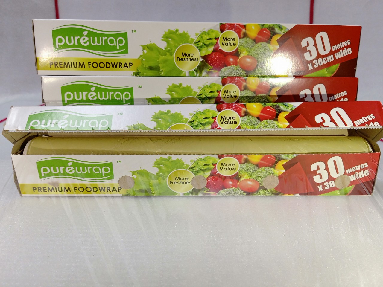 《 69K - 159K 》【 COMBO TIẾT KIỆM  】  Màng bọc thực phẩm PVC Purewrap (30cm x 30m), nhỏ gọn tiện lợi, nhập khẩu Malaysia