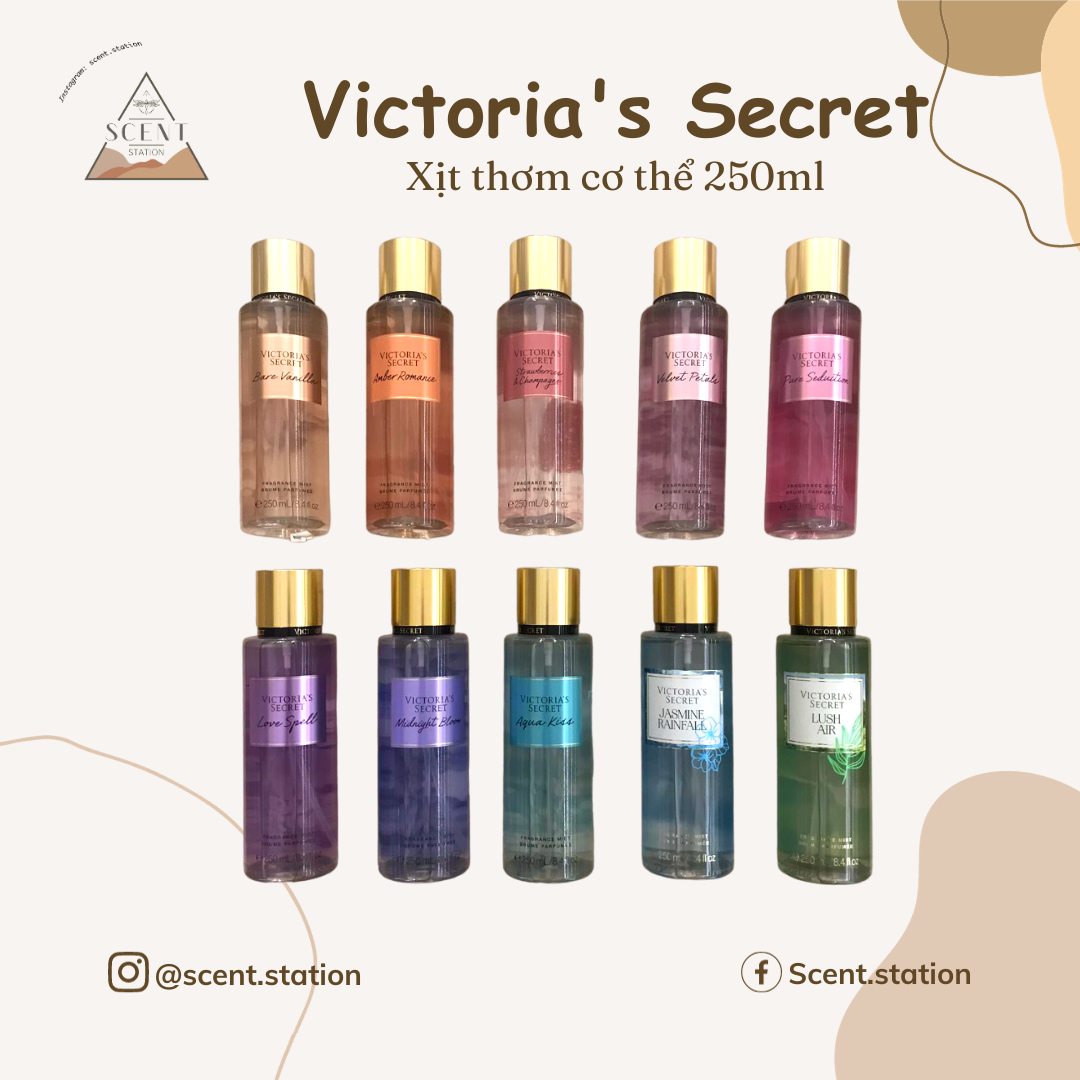 [Scent Station] Xịt thơm cơ thể Body mist Victoria’s Secret 250ml-75ml