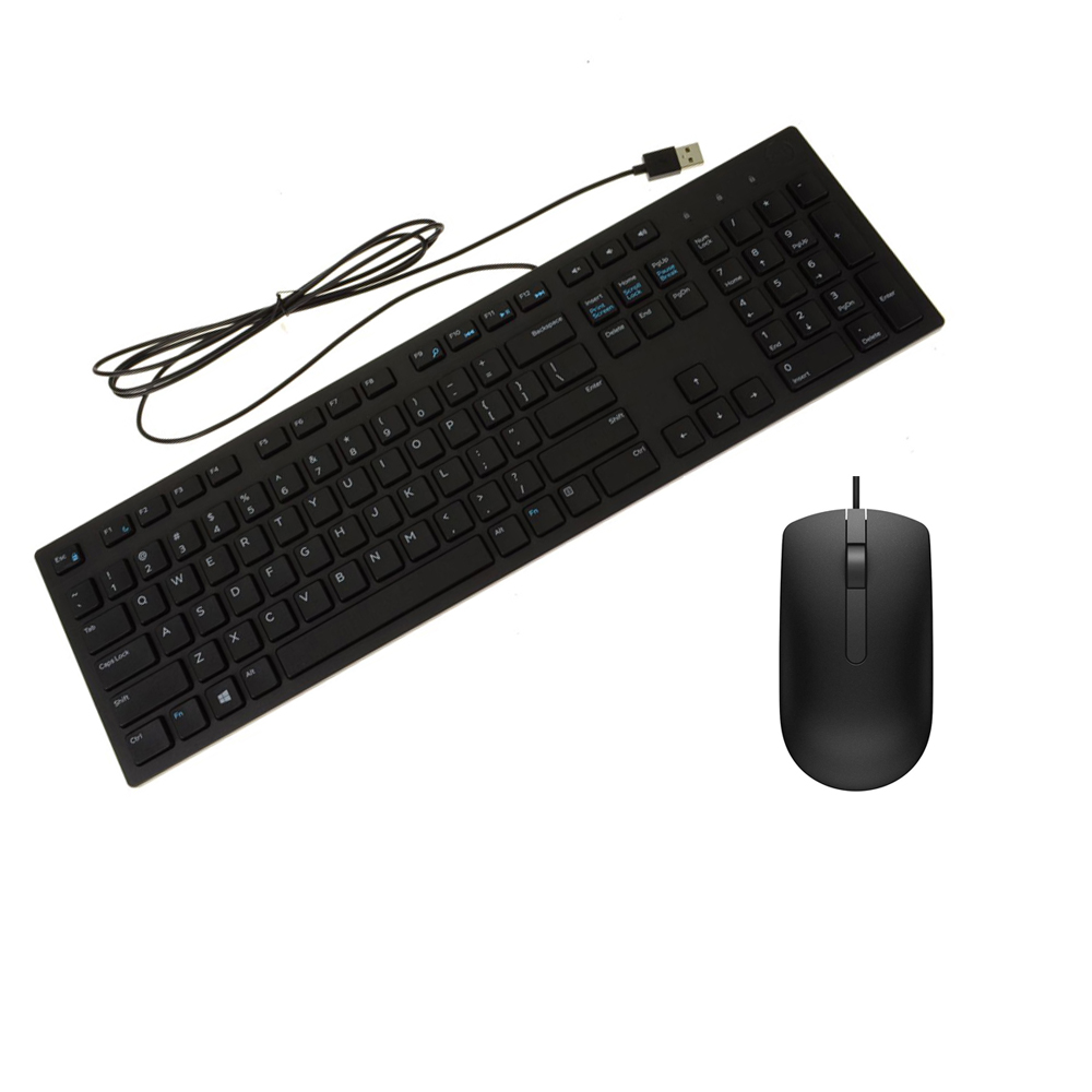 Bộ bàn phím chuột dell có dây kb216 + ms116
