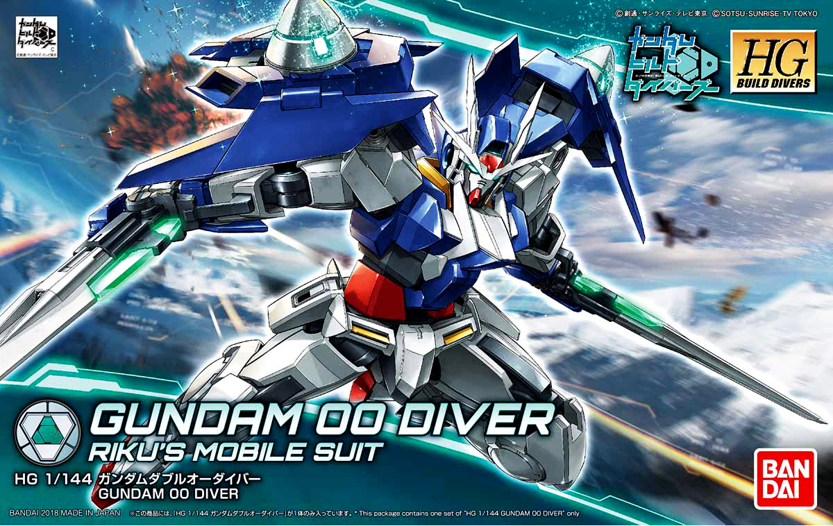 Mô hình lắp ráp gundam bandai hgbd 000 gundam 00 diver