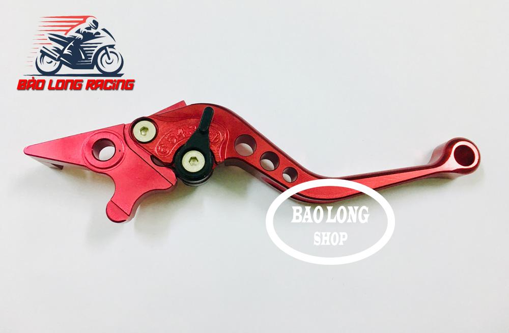 Tay thắng Đĩa nhôm 6 số Shark Power dành cho xe Wave,Sirius...(màu Đỏ)