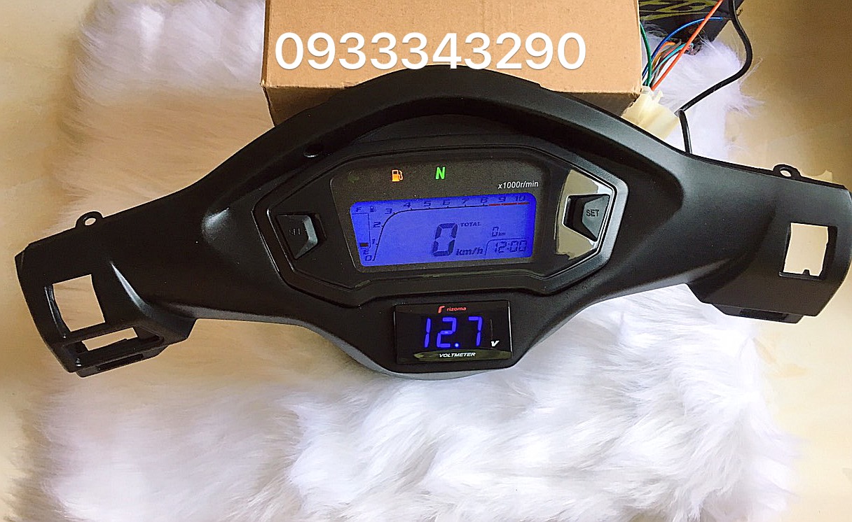 ?? Tặng Kèm Bao Tay SPIDER ?? Trọn Bộ Bợ Cổ Wave RS Chế Đồng Hồ MSX - Báo Vol