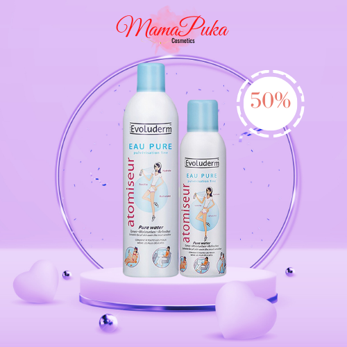 Xịt khoáng evoluderm atomiseur eau pure dưỡng da, cấp ẩm 150ml & 400ml - 𝗠𝗮𝗺𝗮𝗽𝘂𝗸𝗮
