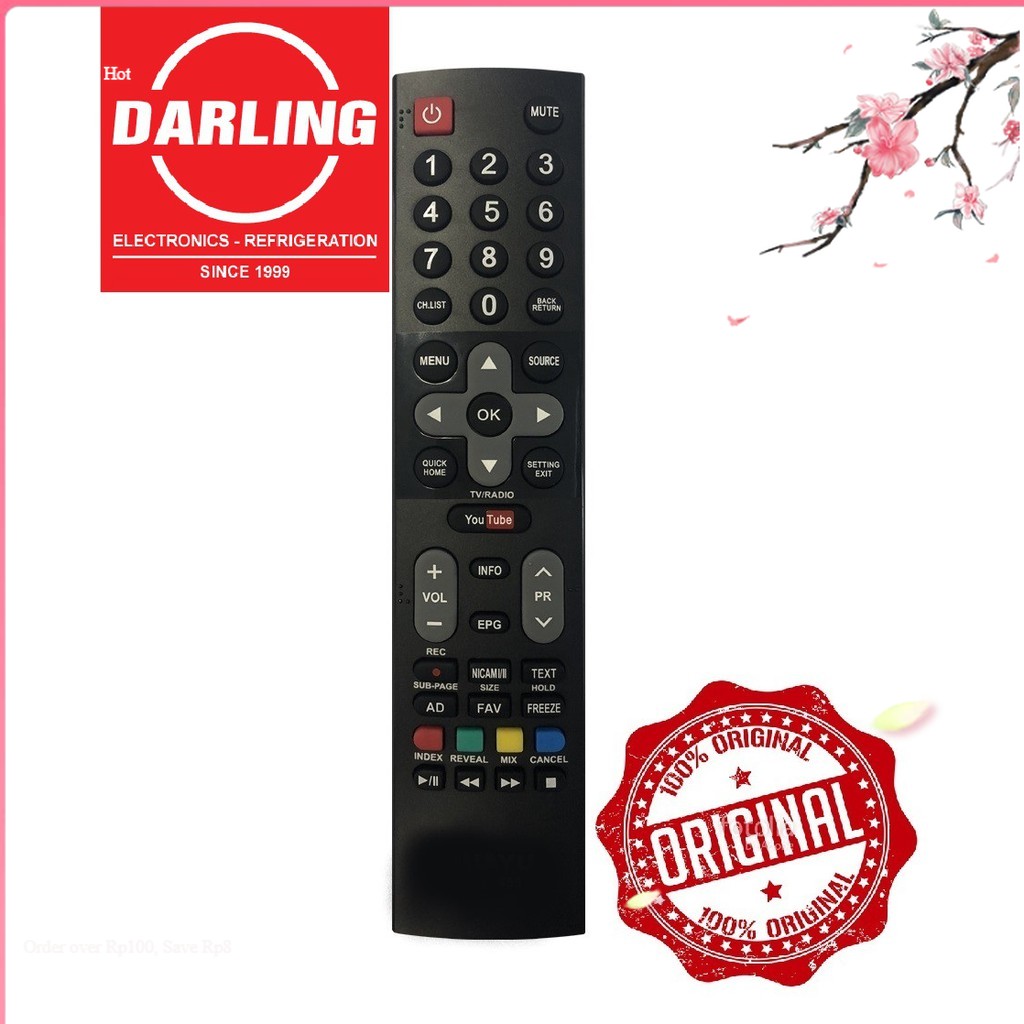 Remote điều khiển tivi darling smart mẫu 3