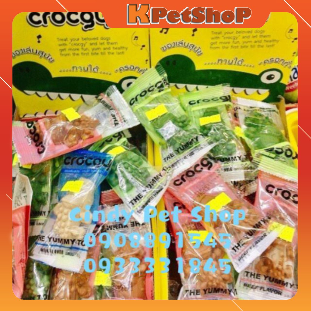 Bánh mài răng cá sấu Crocgy  Thái Lan cho Hamster, Sóc Bông, Sóc Đất, Sóc Bay Úc...