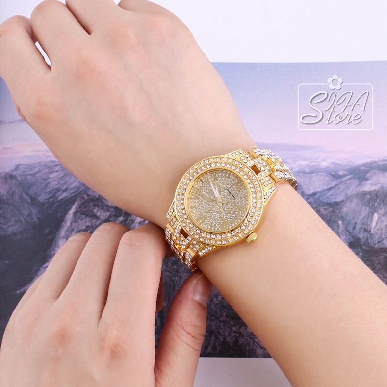 Đồng hồ nữ thời trang thạch anh đính đá starry ky0116