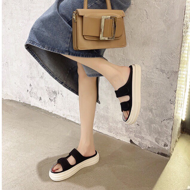 Sandal nữ đi học quai hậu đế cao - giày sandal nữ hàn quốc