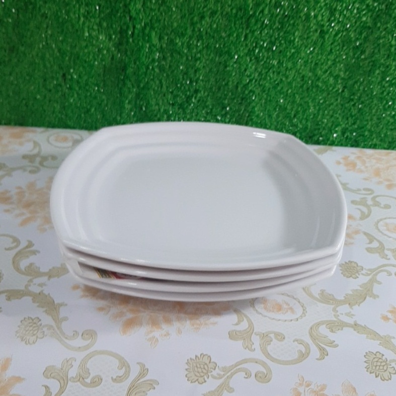 [HCM]Đĩa vuông Nhựa DV47 Memlamine 4 SIZE  Màu Trắng Sáng - Chính Hãng -Cao Cấp
