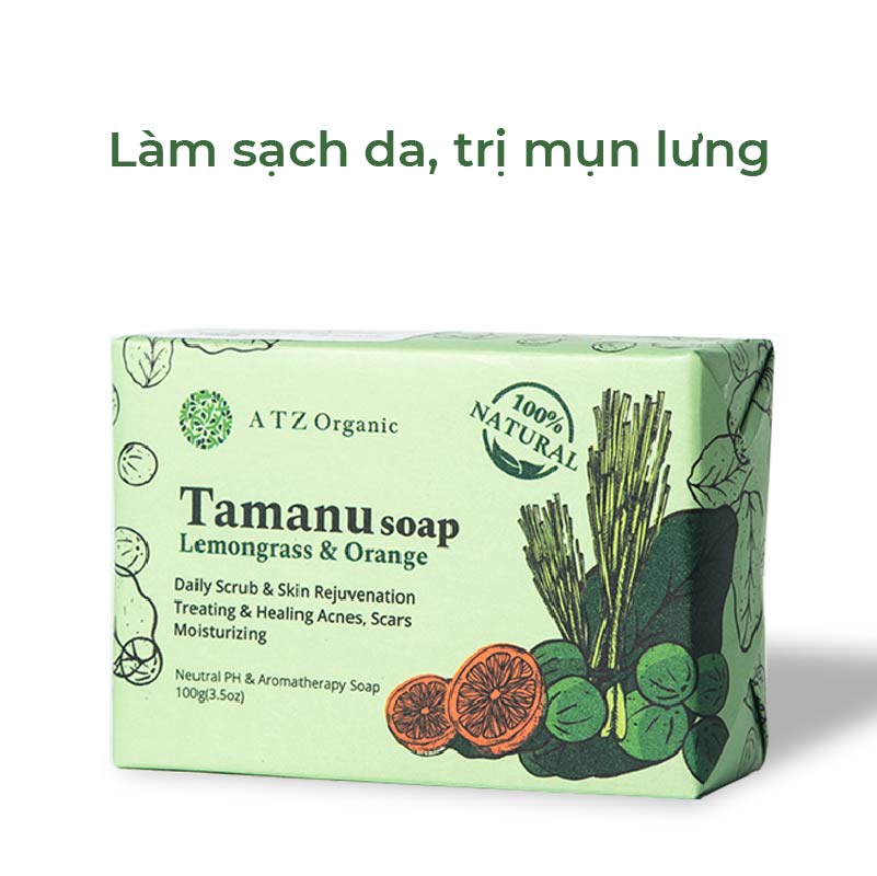 Xà phòng mù u organic thiên nhiên- hỗ trợ mụn lưng, khử mùi, làm sạch và dưỡng ẩm