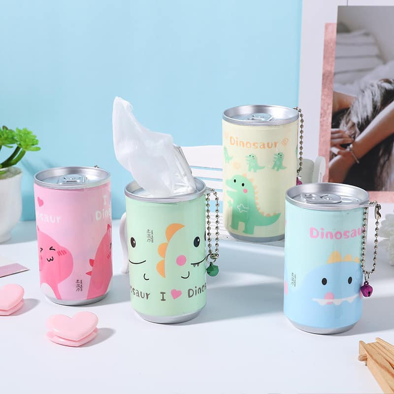 Khăn Giấy Ướt Dạng Lon Nước Có Dây Treo - Khăn Giấy Lon Du Lịch Tiện Lợi
