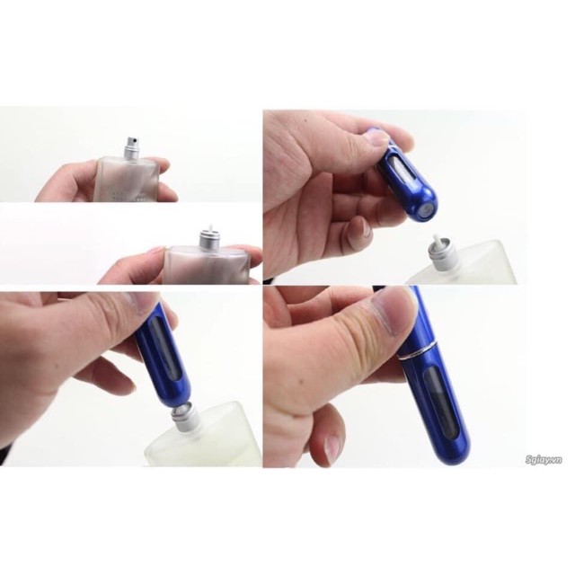 Vỏ chai lọ rỗng chiết nước hoa tự động từ đáy chai 5ml..