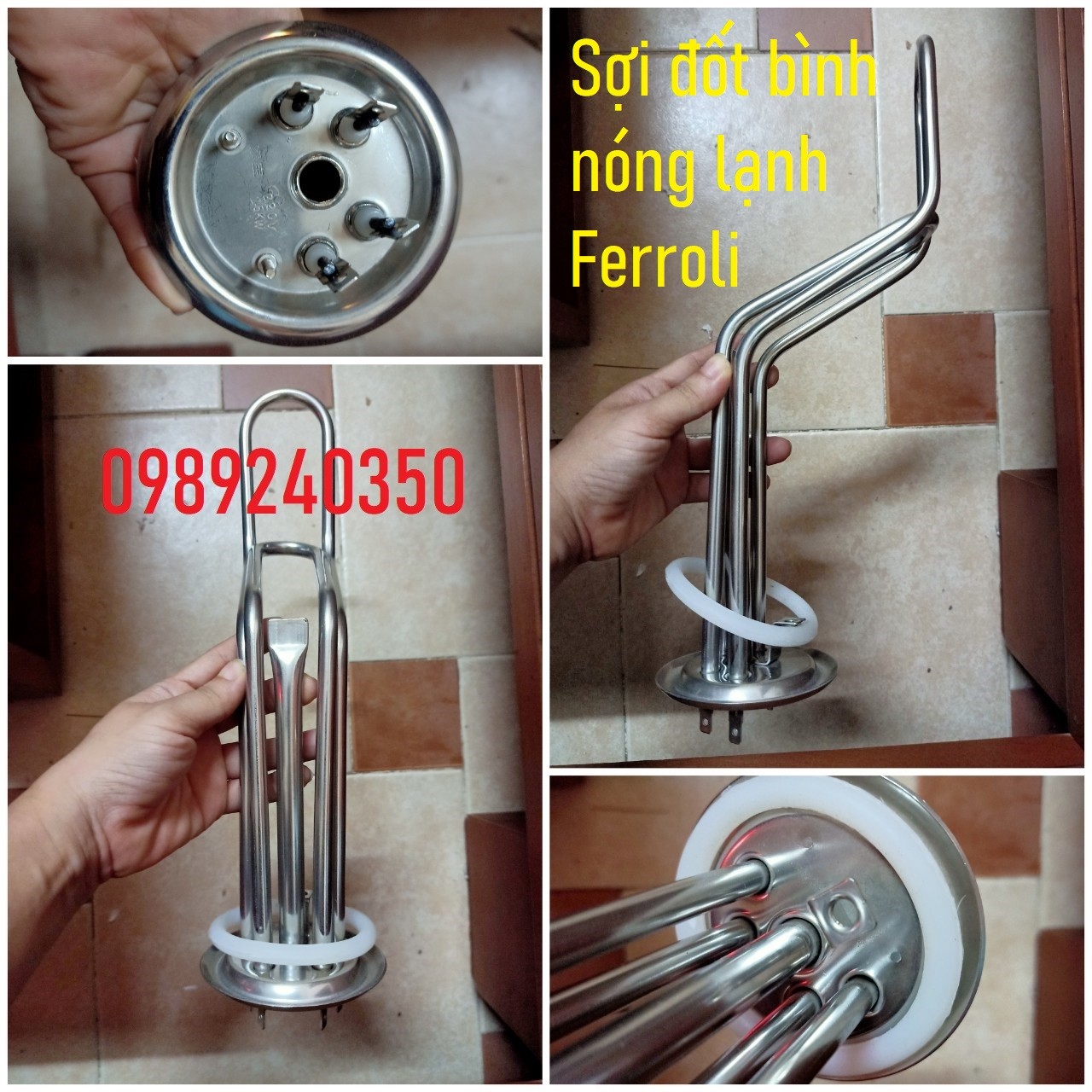 Sợi đốt bình nóng lạnh ferroli 20 lít, 30 lít, 50 lít 2500w loại tốt