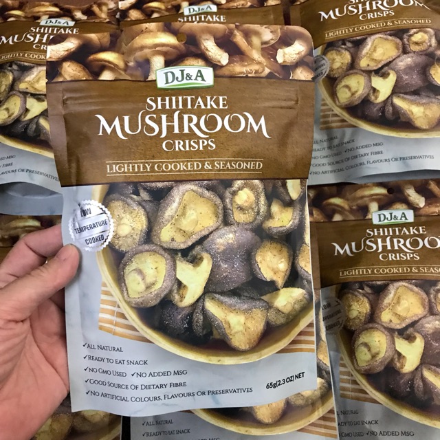 Snack nấm đông cô tẩm vị dj&a 65gr úc - date t6/2023