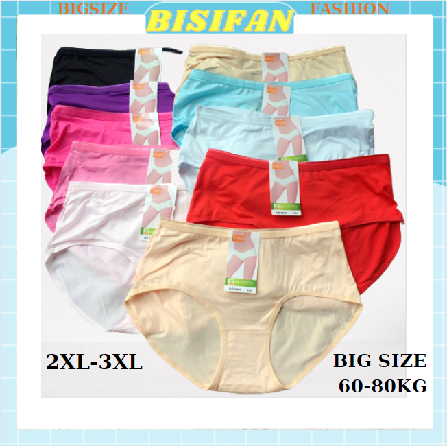 Quần lót nữ  CẠP CAO (Q9066) big size 2XL 3XLcho người già trẻ béo mập bầu mặc rộng rãi thoải mái; bisifan