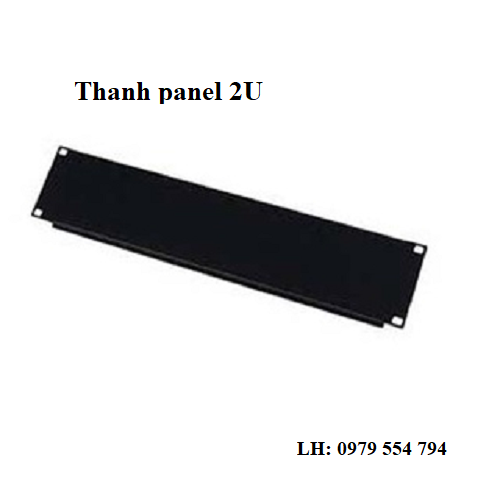 Thanh che cáp ngang Blank panel 2U cho tủ rack 19 inch