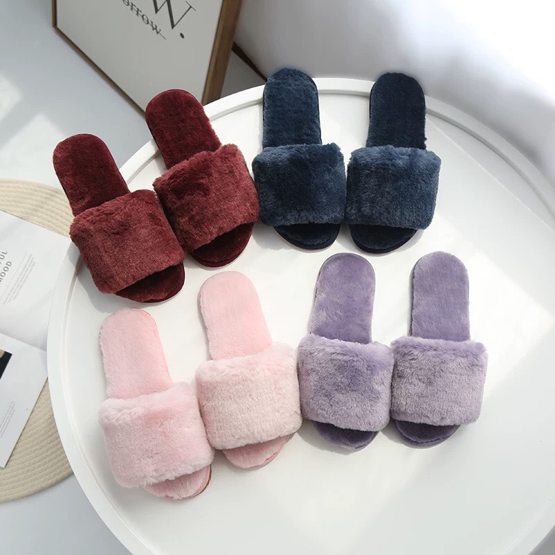 Dép lông bông plush , dép đi trong nhà lông mềm mại có đế cao su chống trơn trượt , dép lông mang trong nhà bằng nhung siêu xinh , dép bông đi trong nhà , dép mang đi trong nhà chống hôi chân