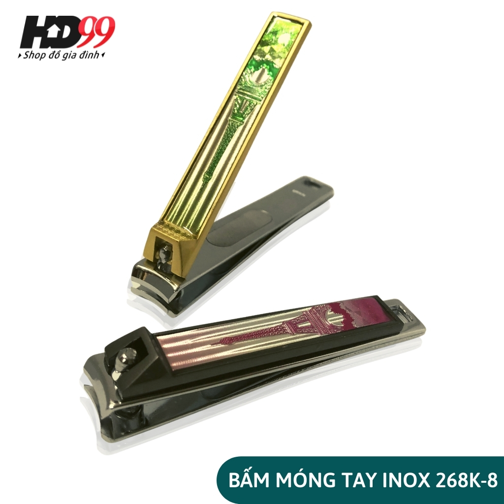 Bấm Móng Tay Móng Chân Cao Cấp HENGJINDA 268K-8 Hàng Chất Lượng Cao Từ Thép Chuyên Dụng Kiểu Dáng Phù Hợp Bàn Tay người Việt Nam