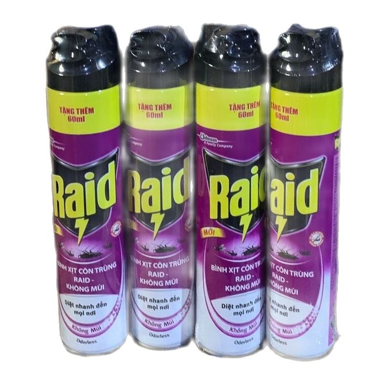 Raid xịt côn trùng hương không mùi 660ml