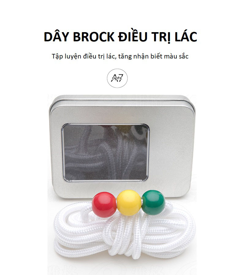 Dây Brock tập luyện mắt và cải thiện suy quy tụ - suy phân kỳ (Loại dây dày 18mm, siêu bền)