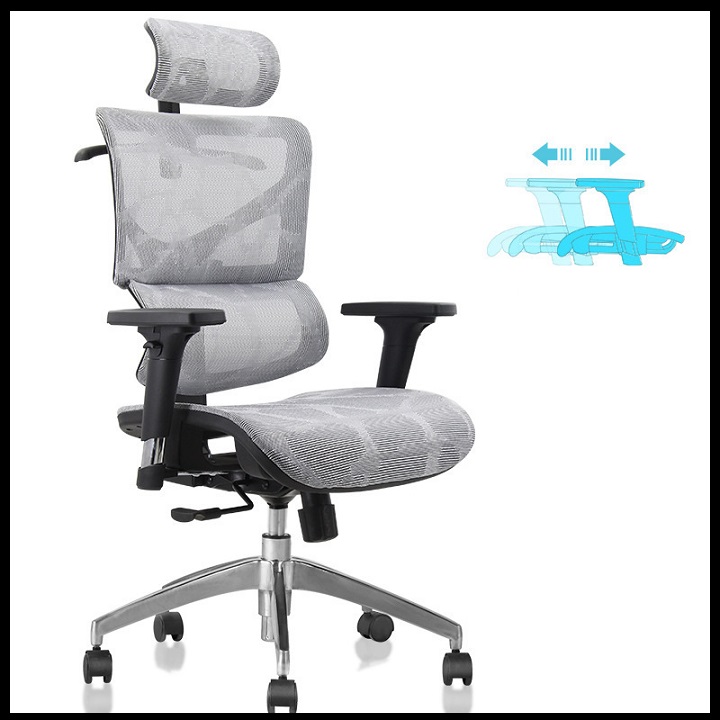 Ghế văn phòng công thái học cao cấp - ghế làm việc công thái học ergonomic, chống mỏi lưng, lưng lưới thoáng mát, ngả lưng 135 độ
