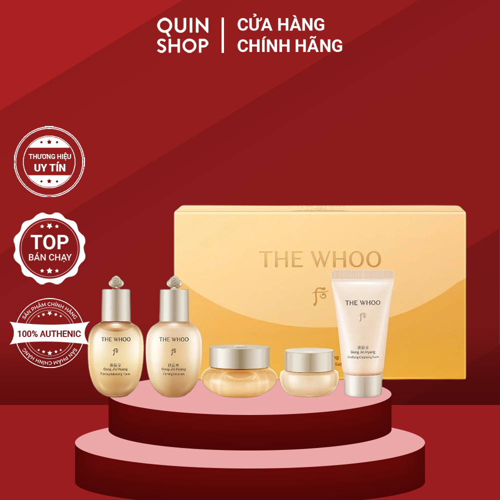 Bộ 5 Món Dưỡng The Whoo Gong Jin Hyang Firming 5pcs Gift Set