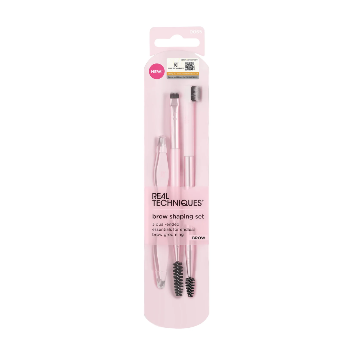 Bộ 3 cây cọ mắt Real Techniques 3pcs Brow Shaping Set