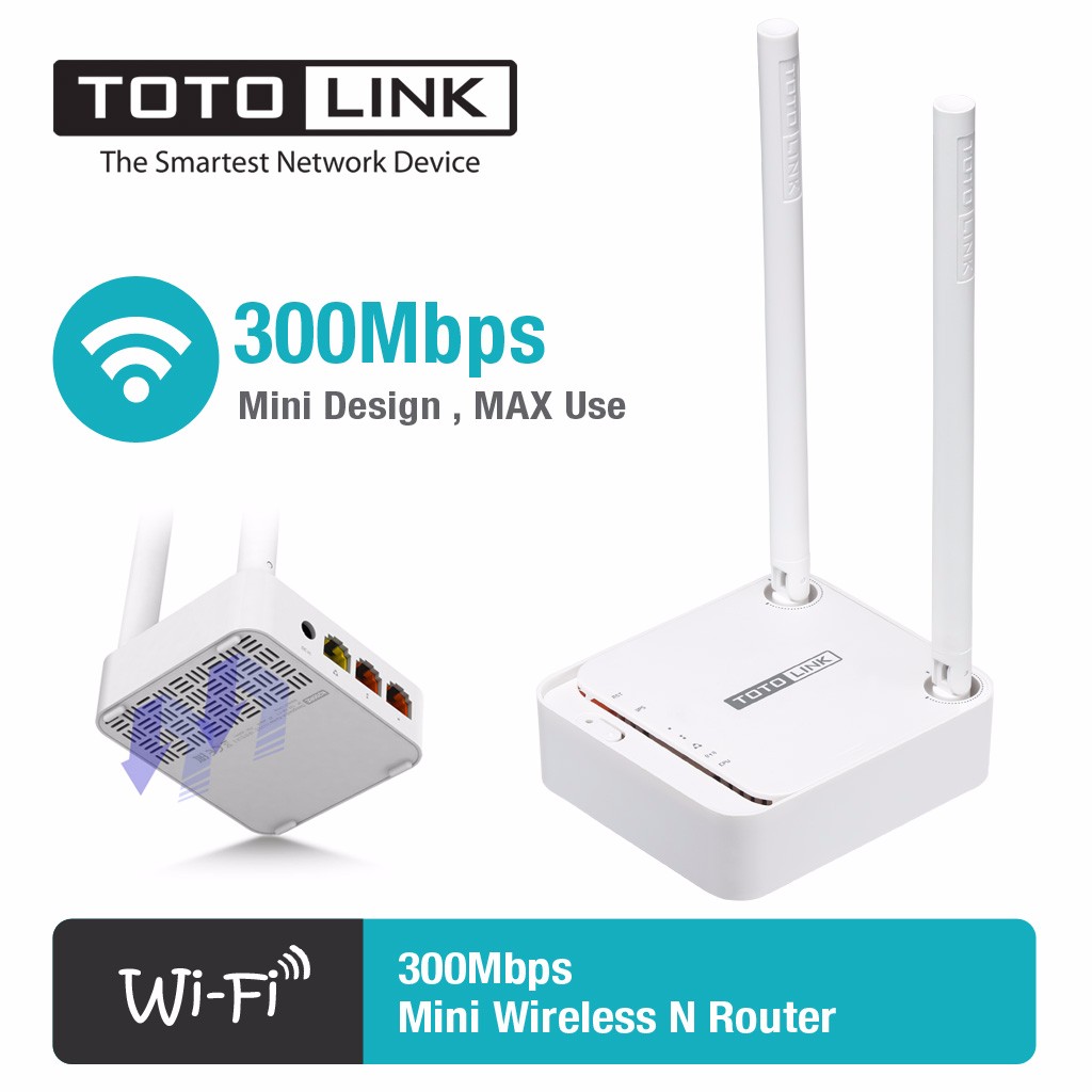 Bộ Phát Mini Router Wi-Fi chuẩn N 300Mpbs - N200RE-V3 - TOTOLINK