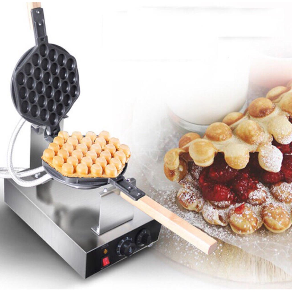 Máy làm bánh trứng gà non - bánh waffle - bánh tổ ong - cao cấp