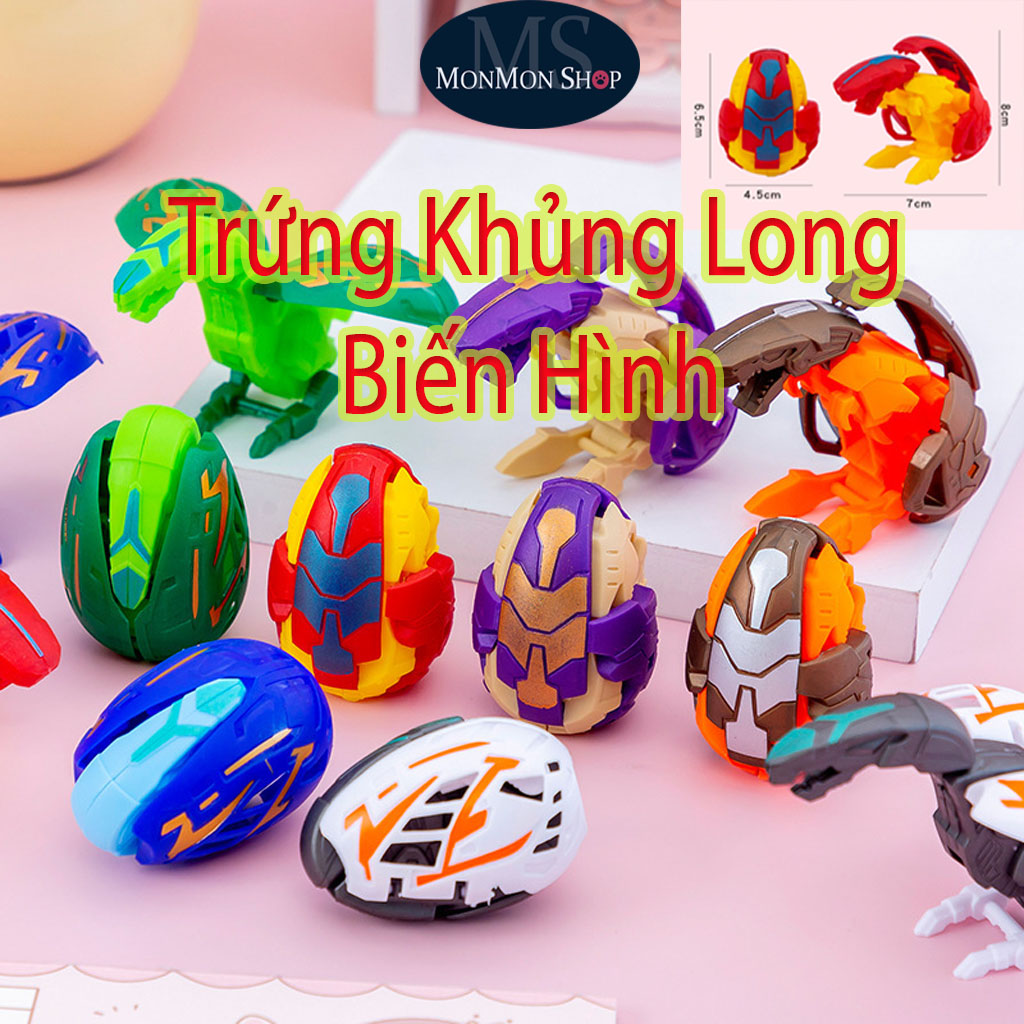 Trứng Khủng Long đồ chơi Biến Hình lắp ráp dễ dàng dành cho bé