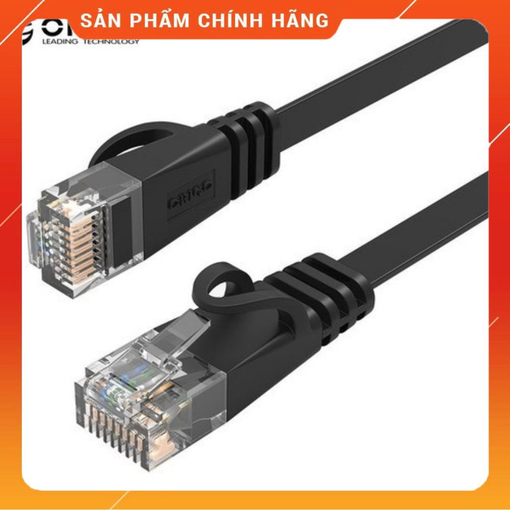 Cáp mạng đúc 2 đầu cat 6 utp orico pug-c6b - hàng phân phối