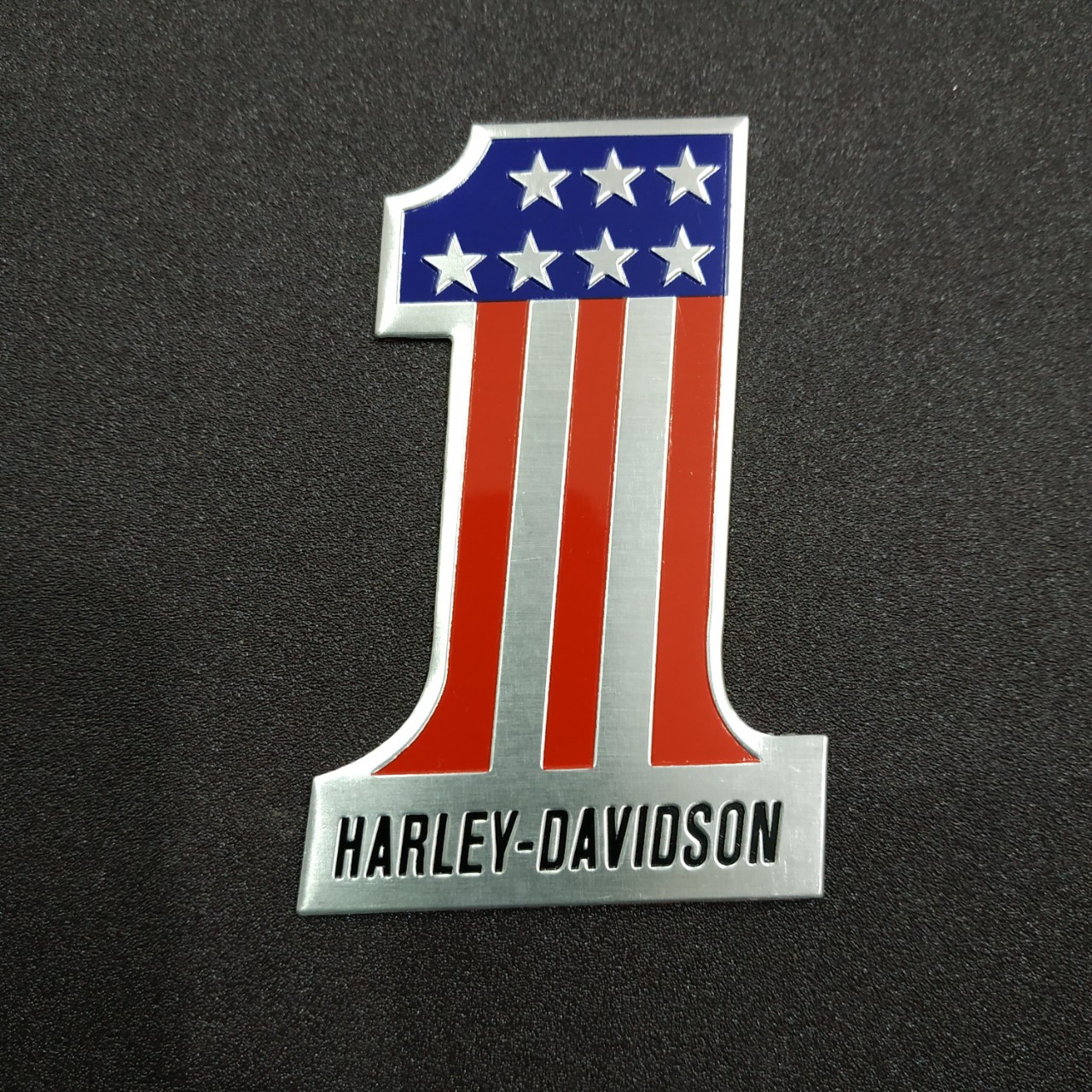 Tem Nhôm Dán Xe Harley hình số 1 - 8x5cm