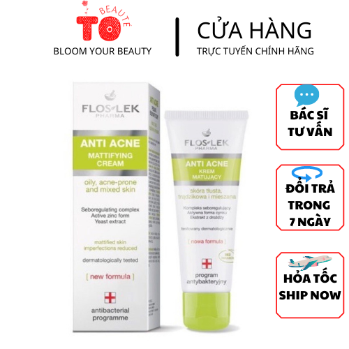 Kem dưỡng ẩm, kiềm dầu floslek 50ml