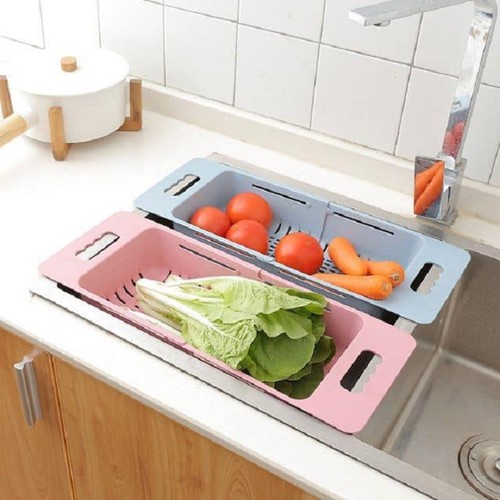 Rổ gác bồn rửa chén rút gọn nhựa lúa mạch