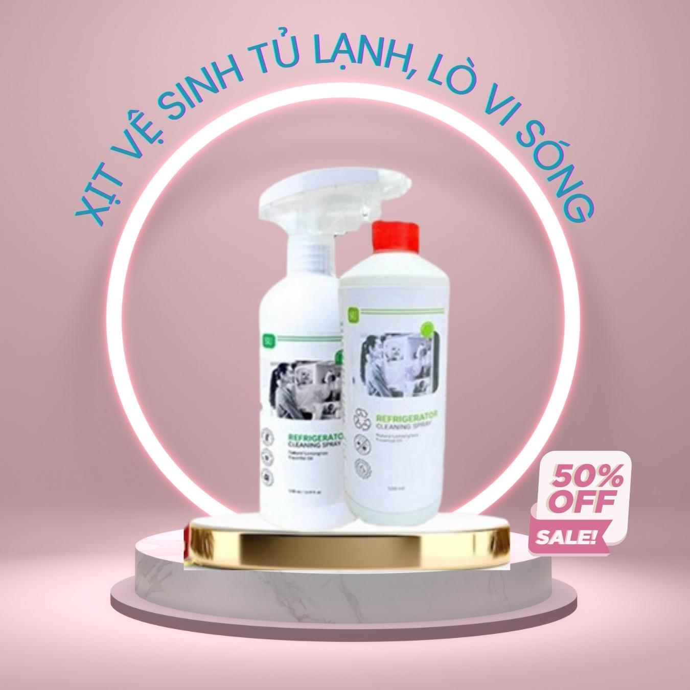  Chai Xịt Vệ Sinh Tủ Lạnh Lò Vi Sóng SU X5 Cleaner 500ml Vệ Sinh Khử Mùi Khử Khuẩn Hiệu Quả 