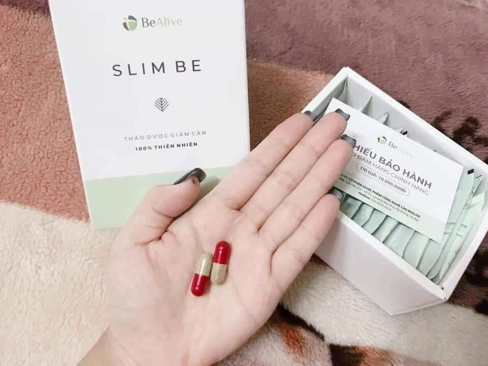 Trà Giảm Cân SlimBe - Be Alive Cường Anh Mẫu Mới ( Hộp 30 Viên) - Kèm thẻ Bảo Hành