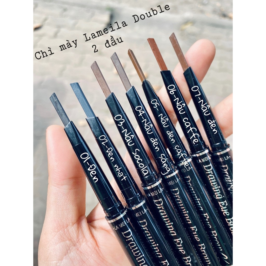 Chì kẻ mày 2 đầu Lameila chống nước