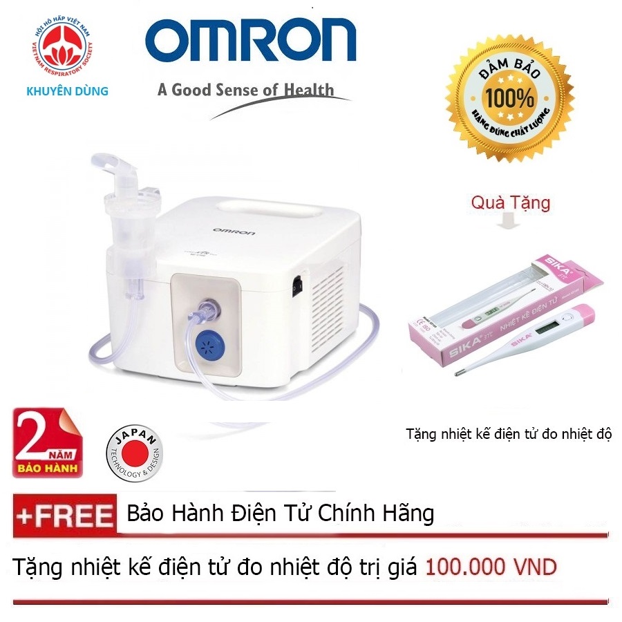 Máy xông mũi họng omron ne-c900 + quà tặng nhiệt kế điện tử